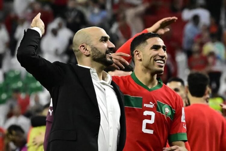 Walid Regragui & Achraf Hakimi